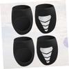 BESPORTBLE 4pairs Cycling Shoe Covers Half-Slip Overshoes Reflective Stripes Windproof and Warm for Outdoor Riding view 4