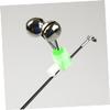 30 Pcs Fishing Twin Bells Ring Chime Fishing Bells for Rods Clip on Trekking Poles Holders Rattle Stainless Steel view 4
