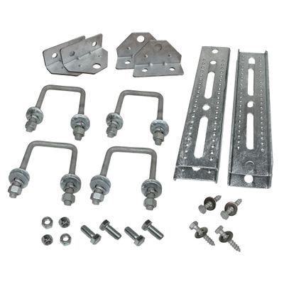 A.A 10" Galvanized Swivel Top Bunk Bracket Kit with Hardware for Boat Trailer, fits 3x3 Cross Members, Heavy Duty (4 Pack)