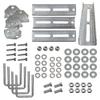 A.A 10" Galvanized Swivel Top Bunk Bracket Kit with Hardware for Boat Trailer, fits 3x3 Cross Members, Heavy Duty (4 Pack) view 2