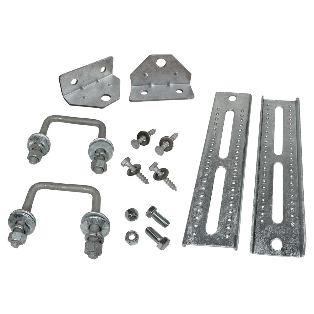 A.A 10" Galvanized Swivel Top Bunk Bracket Kit with Hardware for Boat Trailer, fits 2x3 Cross Members, Heavy Duty (2 Pack)