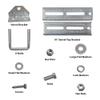 A.A 10" Galvanized Swivel Top Bunk Bracket Kit with Hardware for Boat Trailer, fits 2x3 Cross Members, Heavy Duty (2 Pack) view 3