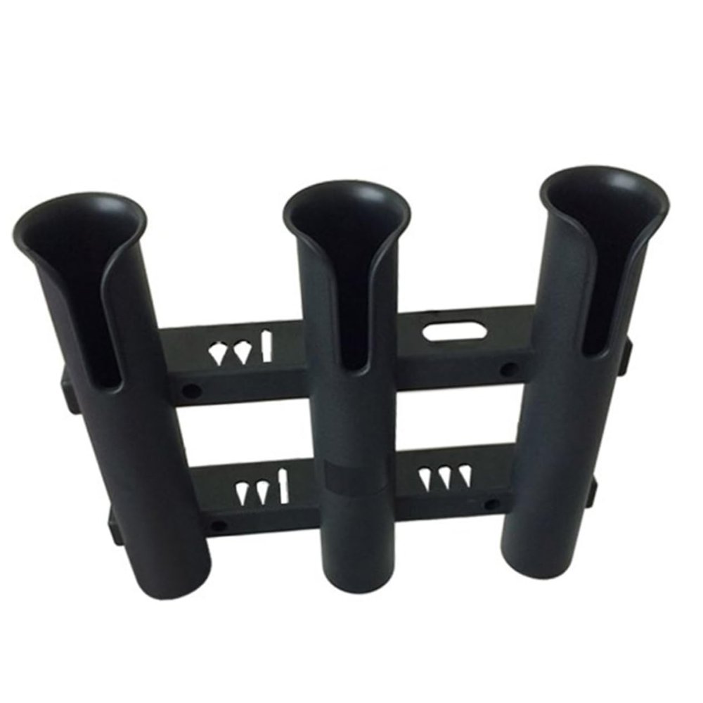 BESPORTBLE Fishing Rod Rack Boat Marine Fishing Rod Holder Angler Accessory Marine Stainless Steel Triple Row