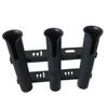 BESPORTBLE Fishing Rod Rack Boat Marine Fishing Rod Holder Angler Accessory Marine Stainless Steel Triple Row view 1