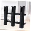BESPORTBLE Fishing Rod Rack Boat Marine Fishing Rod Holder Angler Accessory Marine Stainless Steel Triple Row view 2