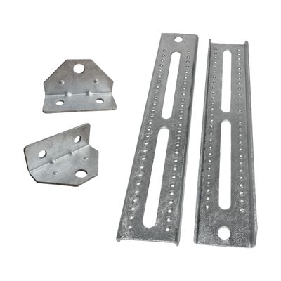 A.A 12" Galvanized Swivel and Top Bunk Bolster Bracket for Boat Trailer, Heavy Duty (2 Pack