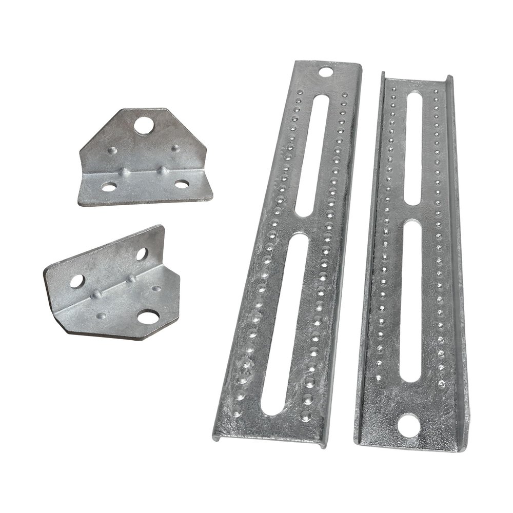 A.A 12" Galvanized Swivel and Top Bunk Bolster Bracket for Boat Trailer, Heavy Duty (2 Pack