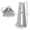 A.A 12" Galvanized Swivel and Top Bunk Bolster Bracket for Boat Trailer, Heavy Duty (2 Pack view 4