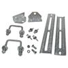 A.A 12"" Galvanized Swivel Top Bunk Bracket Kit with Hardware for Boat Trailer, fits 2x3 Cross Members, Heavy Duty (2 Pack), Silver view 1