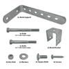 A.A Galvanized Bunk Support and Bracket Assembly for Jon Boat - Bunk Not Included (1) view 2