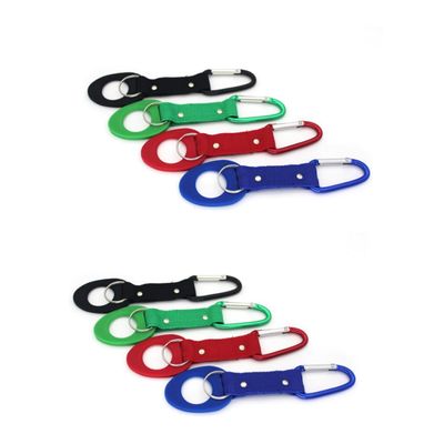 BESPORTBLE 8pcs Bottle Holder Hook Drink Holder Buckle Water Bottle Silicone Ring Hook Straps Key Ring for Hiking Camping and Outdoor Adventures