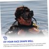 GANAZONO 1set Adult Snorkeling Mask Set Premium Snorkeling Gear for Safe and Enjoyable Underwater Exploration Full Face Design -Leak and -Fog Technology view 3