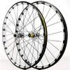 Mountain Bike Wheelset 26" 27.5" 29'' Through Axle Wheels Front and Rear 24 Hole Hubs 7 8 9 10 11 12 Speed Cassettes (Color : Silver, Size : 29'') view 1