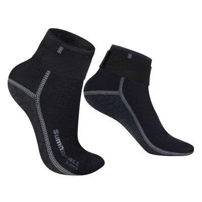Summshall Neoprene Socks 3mm Wetsuit Socks Keep Warm Anti-slip Diving Socks for Men Women Low Cut Swim Socks Water Sport Snorkeling Swimming Surfing Sailing