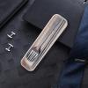 YOtat Travel Utensils, Pure Titanium Alloy 4pcs Cutlery Set Portable Camp Reusable Flatware Silverware, Include Fork Spoon Chopsticks with Case view 3