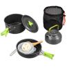 Camping Cookware Set, Portable Camping Cookware with Non-Stick Camping Pan for Camping Hiking Picnic (Color : Green) view 1