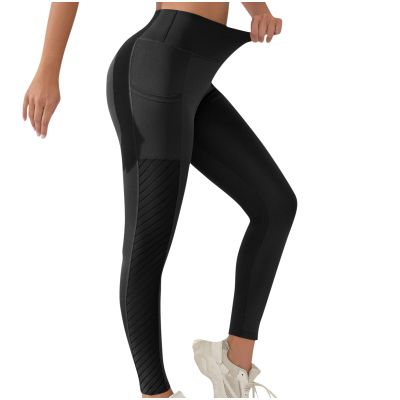 asntrgd Legging with Pockets Woman Compression Yoga Lifting Tights High Waisted Exercise Bootcut Pants Seamless Leggings