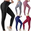 asntrgd Legging with Pockets Woman Compression Yoga Lifting Tights High Waisted Exercise Bootcut Pants Seamless Leggings view 2
