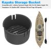 JIOTAR Kayaks Storage Bucket Lifetime Kayak Hatch Bucket Replacement Lifetime Tamarack Angler 100, Pro 103, Weber Angler 110, Temptation 110, Spitfire 950T Fit Hatch Opening 6 7/8" Boats - 2 Pack view 4
