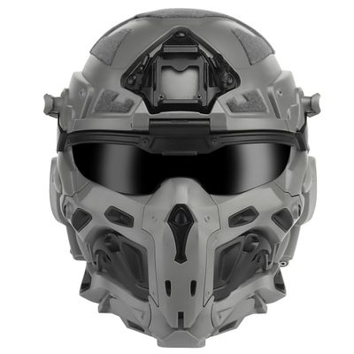 ZYGLO HL-98 Tactical Helmet with Mask, Built-in Communication Earphone and Anti-frog Fan (Grey)