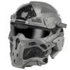 ZYGLO HL-98 Tactical Helmet with Mask, Built-in Communication Earphone and Anti-frog Fan (Grey) view 2