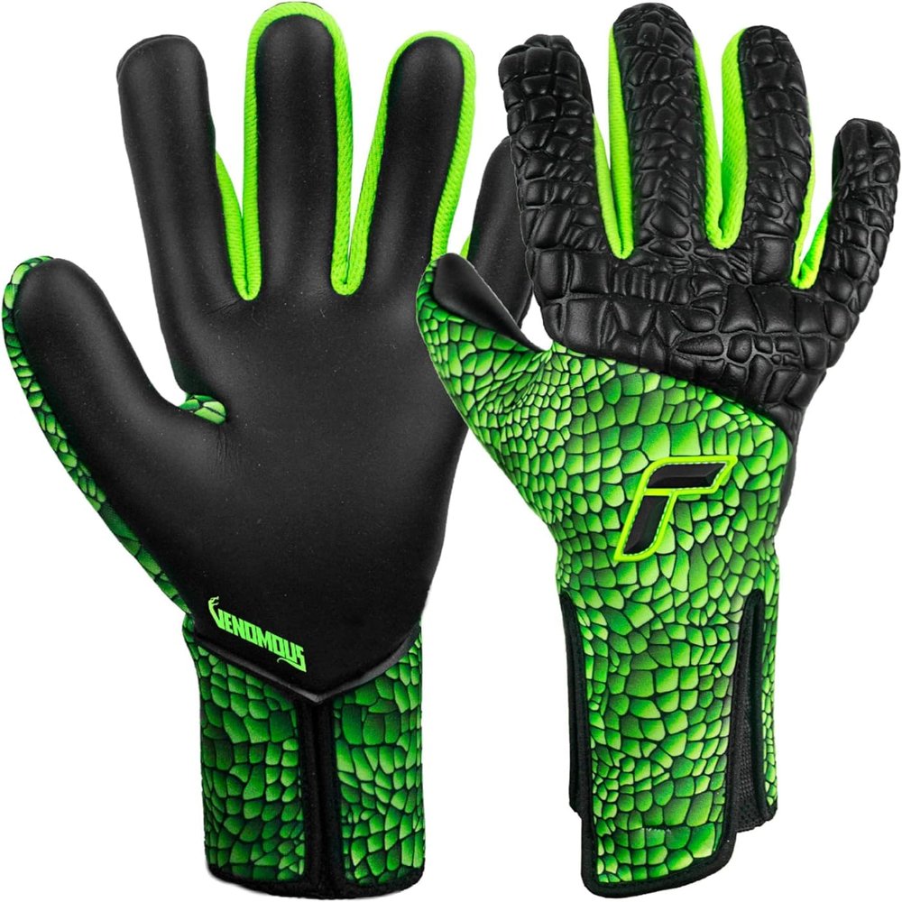 Reusch Venomous Gold X Goalkeeper Gloves, Size 11