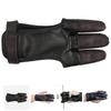 BESPORTBLE 5pcs Cowhide Archery Glove Bow Arrow Thumb Guard Youth Archery Glove Men Finger Tips Protector for view 2