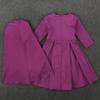 Baby Muslim Prayer Dress with Hijab for Toddler Girls Abaya Set Full Length Islami Arabic (Hot Pink, 6-12 Months) view 4