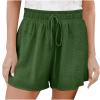 Women's Athletic Shorts Flowy Casual Wide Leg Cotton Loose Fit Plus Size Shorts with Pockets Workout Lightweight Shorts view 1