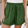 Women's Athletic Shorts Flowy Casual Wide Leg Cotton Loose Fit Plus Size Shorts with Pockets Workout Lightweight Shorts view 2