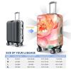 GFLFMXZW Travel Luggage Cover Peach Peony Suitcase Covers for Luggage Fashion Suitcase Protector Fits 18-32" Luggage view 4