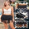 Womens Western Cowgirl Fringe Shorts - Country Concert Outfits Sexy Booty Pole Dance Rave Festival Tassel Bottoms(Black,L,1116a) view 3