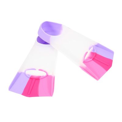GANAZONO 1pair Comfortable Silicone Swim Flippers for Boys and Girls and Youth Flexible Training Fins for Swimming and Snorkeling Blades Design for Enhanced Speed Multi Options