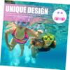 GANAZONO 1pair Comfortable Silicone Swim Flippers for Boys and Girls and Youth Flexible Training Fins for Swimming and Snorkeling Blades Design for Enhanced Speed Multi Options view 2
