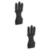 BESPORTBLE 2pcs Professional Wear-Resistant Finger Guard for Archery Adjustable Three-Finger Shooting Glove Lightweight and Compact Design for Comfortable Use Shooting