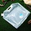 GANAZONO Water Container with Spigot 4 Pcs Camping Water Storage Carrier Jug 10L for Outdoors Hiking Backpack Foldable Portable Water Bottles view 2