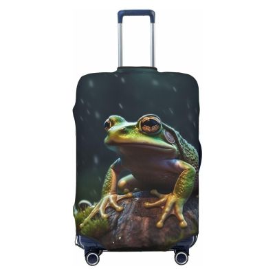 GFLFMXZW Travel Luggage Cover Frog on a Rainy Day Suitcase Covers for Luggage Fashion Suitcase Protector Fits 18-32" Luggage