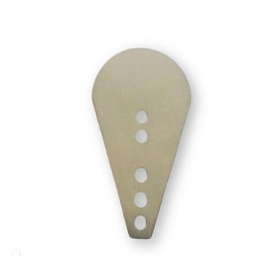 KTGCOZS Pack of 50 DIY Bend Stainless Steel Swim Jig Blades, Jig Dancer Blades