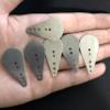 KTGCOZS Pack of 50 DIY Bend Stainless Steel Swim Jig Blades, Jig Dancer Blades view 3