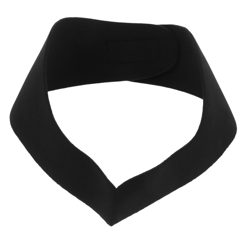 POPETPOP Adjustable Neoprene Swimming Headband for Ear Yoga Diving Hair Band for Boy Girl and Adults for Pool Surfing and Water Activities Black