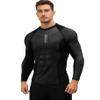 Red Plume Mens Athletic Long Sleeve Compression Shirts/Mens Cool Compression Top for Sports view 2