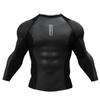 Red Plume Mens Athletic Long Sleeve Compression Shirts/Mens Cool Compression Top for Sports view 3