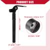 Hihaha Bicycle Seat Post / Inner Adjustable Bike Seat for MTB Mountain Bike / Durable Aluminum Alloy Iron 27.2x300mm / 1Pcs Black view 4