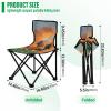 Qilmy Running Herds of Horses Portable Camping Chairs,Outdoor Collapsible Chair Sports Garden Beach Fishing,Supports up to 250lbs672 view 3