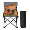 Qilmy Running Herds of Horses Portable Camping Chairs,Outdoor Collapsible Chair Sports Garden Beach Fishing,Supports up to 250lbs672 view 4