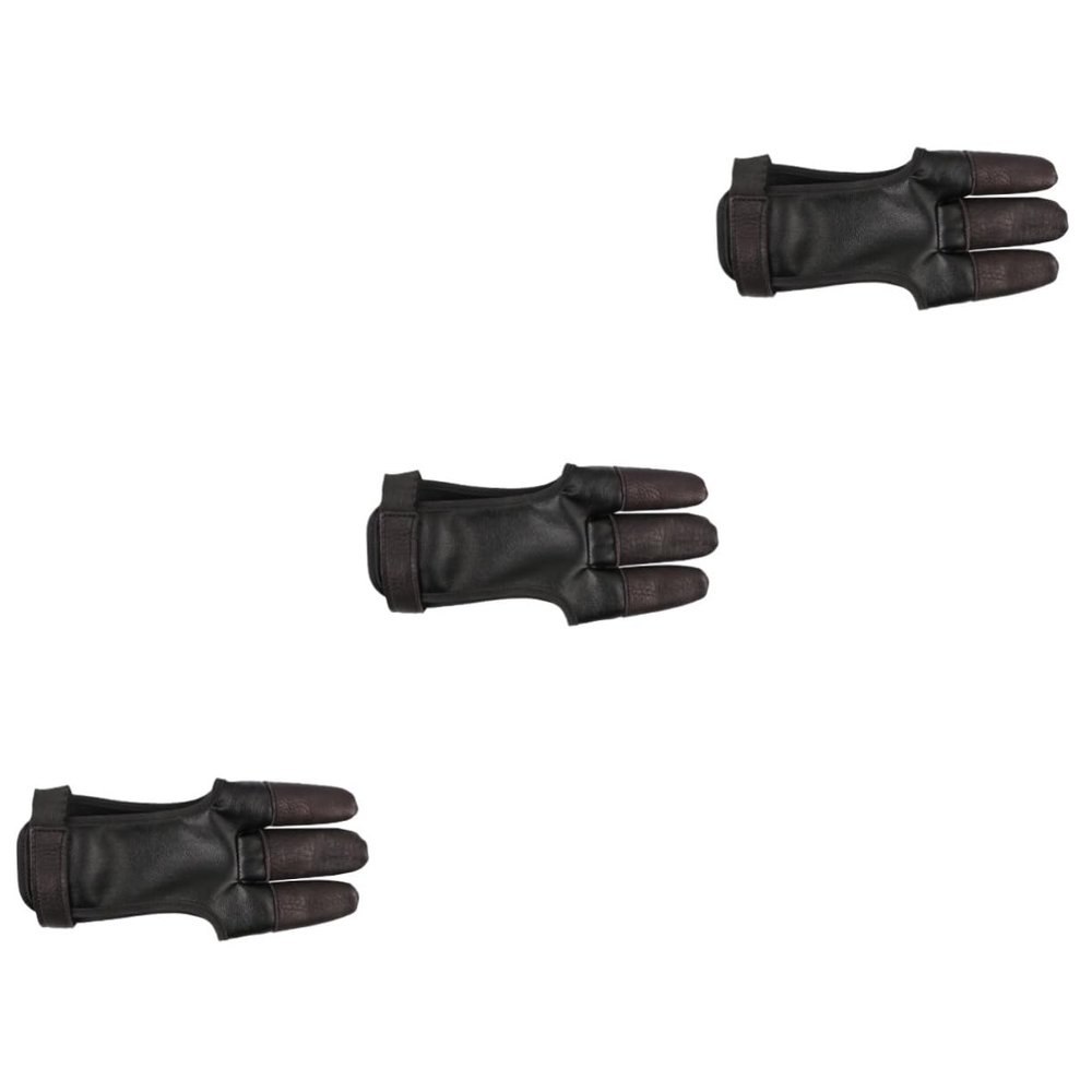 BESPORTBLE 3pcs Glove Recurve Finger Guards Soft Thumb Glove for Hunting Accessory to Protect Fingers