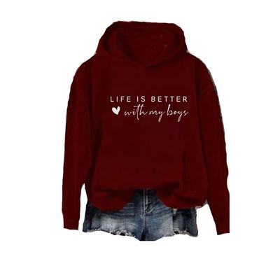Life Is Better With My Shirt Plus Size Life Is Better With My Sweatshirt Life Is Better With My Sweat Shirt Crimson