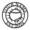 Personalized baseball metal sign customization, customized baseball name sign, baseball wall decoration art, gift for baseball players and baseball lovers (Style-5) view 1