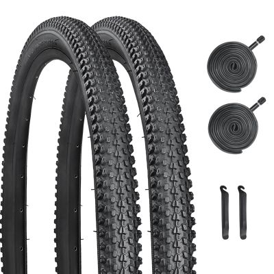 YILUXING Mountain Bike Tires 24x2.125 inch MTB Cruiser Folding Replacement Bicycle Tires Pair 1 or 2 Pack