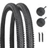 YILUXING Mountain Bike Tires 24x2.125 inch MTB Cruiser Folding Replacement Bicycle Tires Pair 1 or 2 Pack view 1